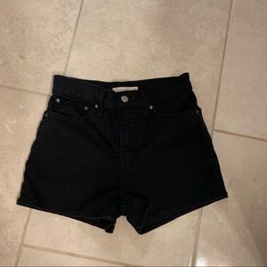 black high waist shorts